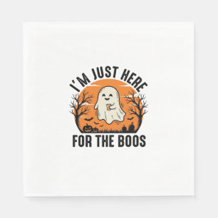 Rolig Halloween-spöke bara här för Buo-tröja Pappersservett
