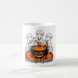 Rolig Halloween-spöke – Bättre än svärmors matlagn Kaffemugg