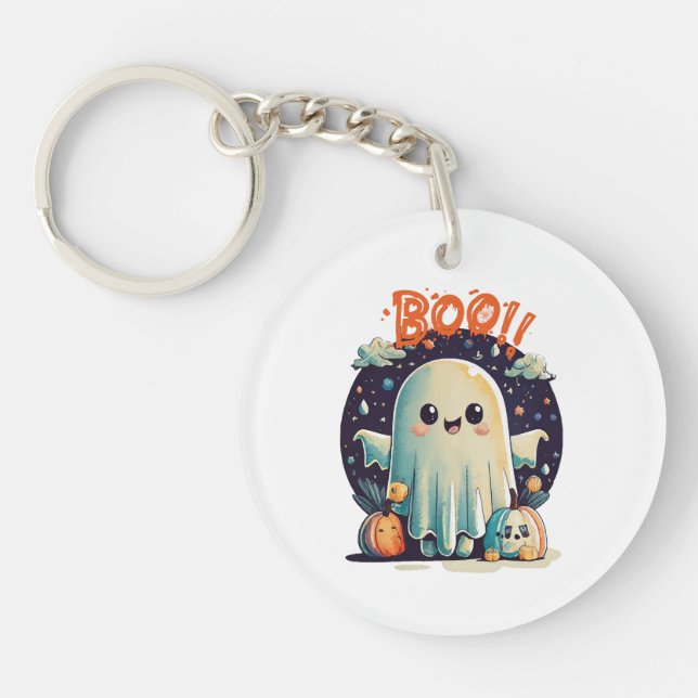 Rolig Halloween-spöke Boo i galaxen (Framsidan)