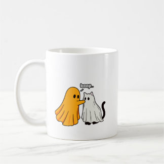 Rolig Halloween-spöke Boops Katt Kaffemugg