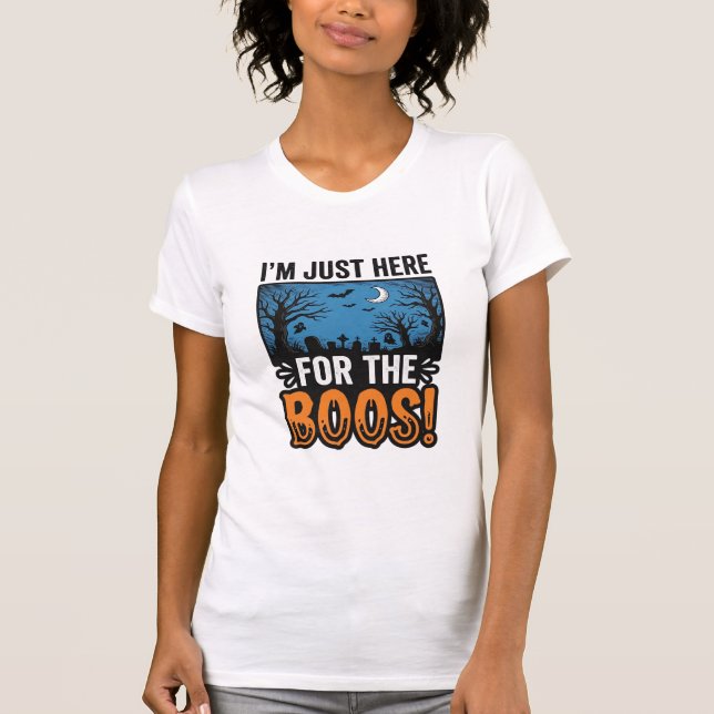 Rolig Halloween-spöken Vintage Ghost T-Shirt Desig (Framsida)