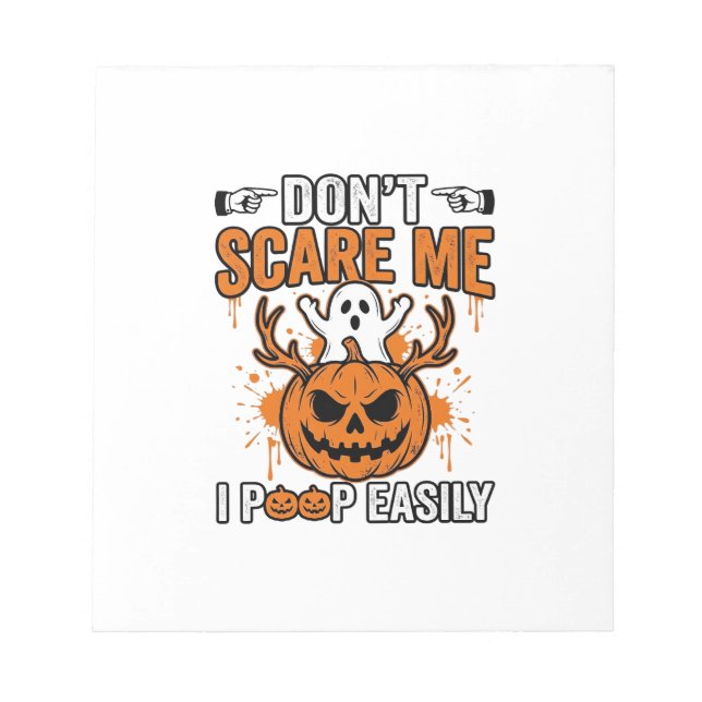 Rolig Halloween Spökpumpa Citat Vektor Design_ Anteckningsblock (Framsida)