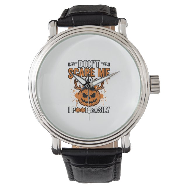 Rolig Halloween Spökpumpa Citat Vektor Design_ Armbandsur (Framsida)