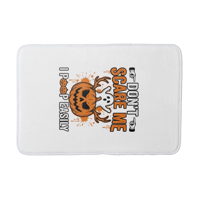 Rolig Halloween Spökpumpa Citat Vektor Design_ Badrumsmatta (Framsidan)
