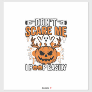 Rolig Halloween Spökpumpa Citat Vektor Design_ Klistermärken