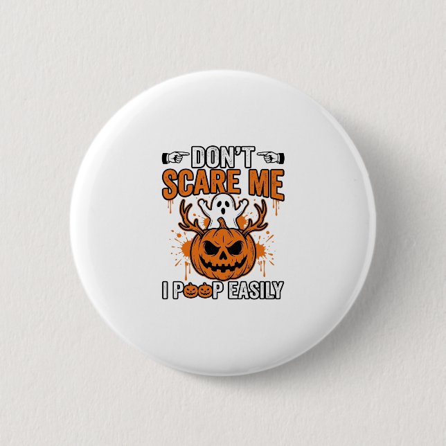 Rolig Halloween Spökpumpa Citat Vektor Design_ Knapp (Framsida)