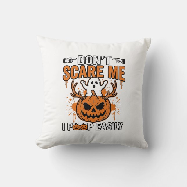 Rolig Halloween Spökpumpa Citat Vektor Design_ Kudde (Framsida)