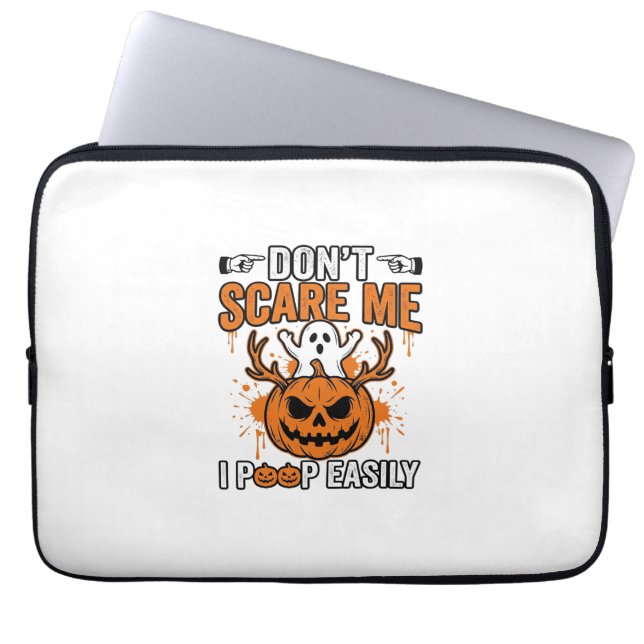Rolig Halloween Spökpumpa Citat Vektor Design_ Laptop Fodral (Framsidan)