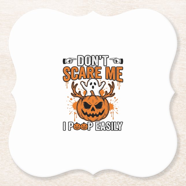 Rolig Halloween-spökpumpa Citat Vektor Design_ Underlägg Papper (Framsida)