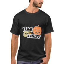 Rolig Halloween T-Shirt med 'Trick or Treat'