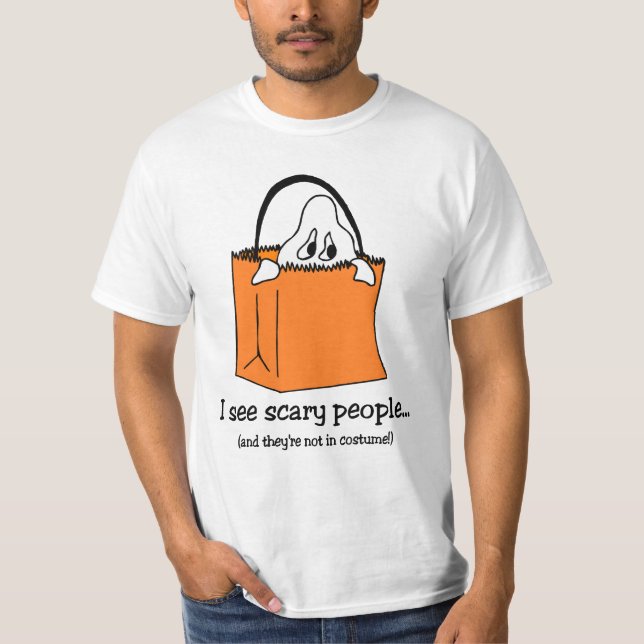 Rolig Halloween t-skjorta T-shirt (Framsida)