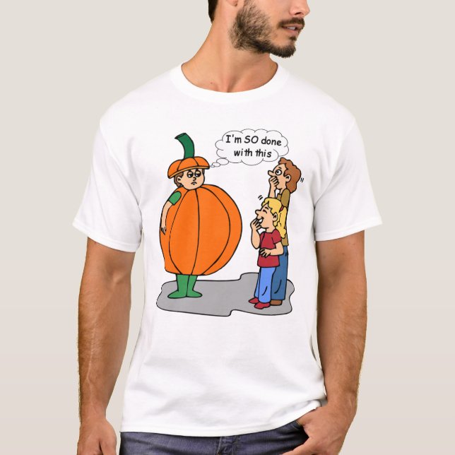 Rolig Halloween t-skjorta Tee Shirt (Framsida)