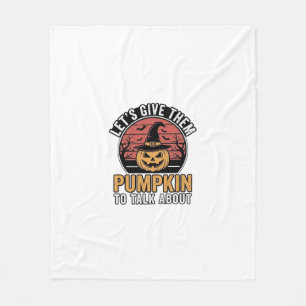 Rolig Halloween-tröja med vintagepumpadesign_1 Fleecefilt