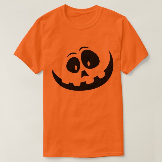 Rolig Halloween-tröja pumpa t-tröja T Shirt (Design framsida)