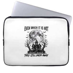 Rolig Halloween-tröja Skum säsong Spring iväg Desi Laptop Fodral