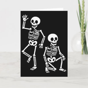 Rolig Halloween Trump Skelett Trump _1 Kort