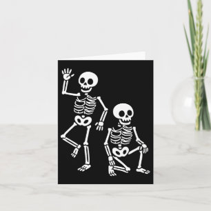 Rolig Halloween Trump Skelett Trump Premium Kort