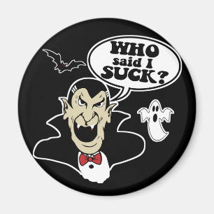 Rolig Halloween vampyr Magnet