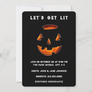 Rolig Halloweenfest för vuxna Inbjudningar