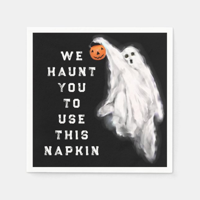 Rolig Halloweenfest Pappersservett (Framsidan)