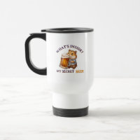 Rolig Hamster som Dricker Öl - Mugg