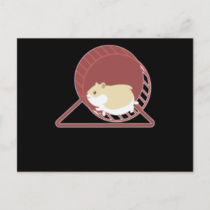Rolig hamsterdesign Gnagare Dvärghamssterpresent Vykort
