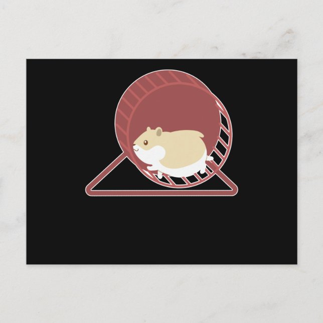 Rolig hamsterdesign Gnagare Dvärghamssterpresent Vykort (Framsida)