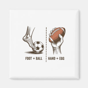 Rolig Handegg Vs Fotboll Meme Fotboll Logik Sport Magnet