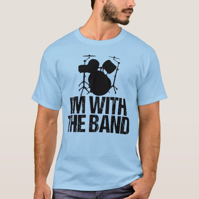 Rolig handelsresande mig förmiddag med musikbandet tee shirt (Framsida)