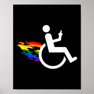 Rolig Handikapp Funktionshindrad Lesbisk Amputerad Poster