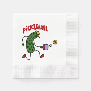 Rolig handlingknipa som leker den Pickleball Pappersservett