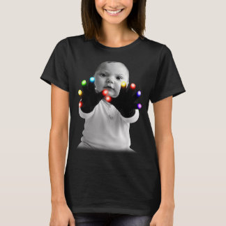 Rolig handskbaby meme nischdesign nya föräldrar M T Shirt