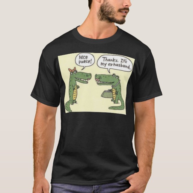 Rolig handväska för före dettamakealligator t shirt (Framsida)