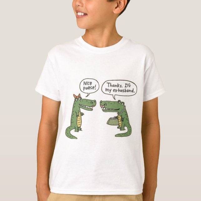 Rolig handväska för före dettamakealligator t shirt (Framsida)
