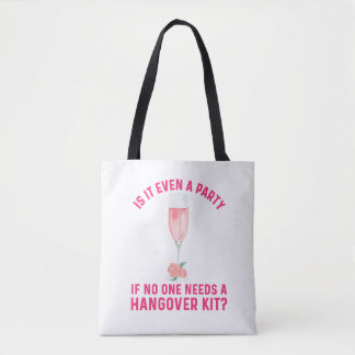 Rolig Hangover Kit Vin Blommig Tote Bag Tygkasse