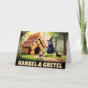 Rolig Hansel och Gretel Hund Kort