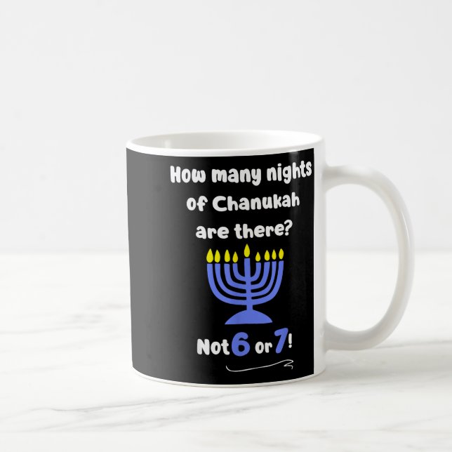 Rolig Hanukkah 67 Meme Lärare Hur Många Nätter Av  Kaffemugg (Höger)