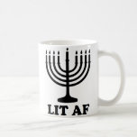 Rolig hanukkah chanukah menora tänd af kaffemugg<br><div class="desc">Rolig hanukkah chanukah menora tänd af</div>
