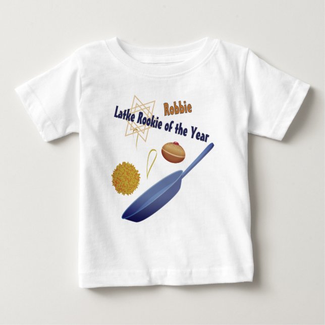 Rolig Hanukkah Humor Latke Rookie T Shirt (Framsida)