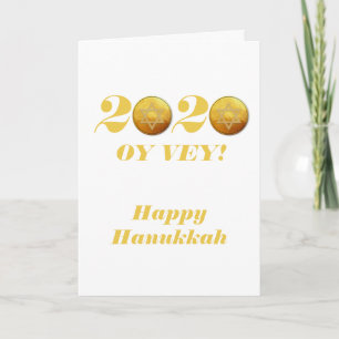 Rolig Hanukkah Oy Vey 2020 Gelt Mynt Helgkort