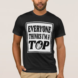 Rolig Hanukkah T-shirt Skämt Dreidel