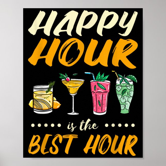 Rolig Happy Hour Är Timmen _ Tail Party Poster (Framsidan)