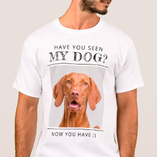 Rolig "Har du sett min hund?" Personlig foto T Shirt