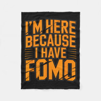 Rolig här för att Fomo Drottning Party Flickor Klu Fleecefilt