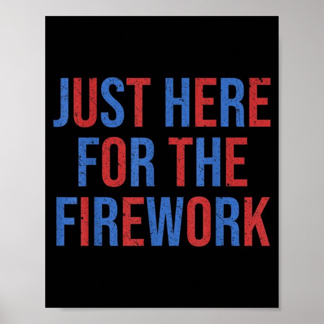 Rolig Här för fyrverkerierna 4 juli par Poster (Framsidan)