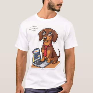 Rolig Hårdtarbetande Dachshund Anpassad Mugg T Shirt