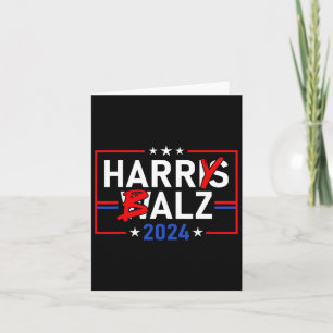 Rolig Harris W 24 Harry B 2024 Meme Demokrater Rös Kort