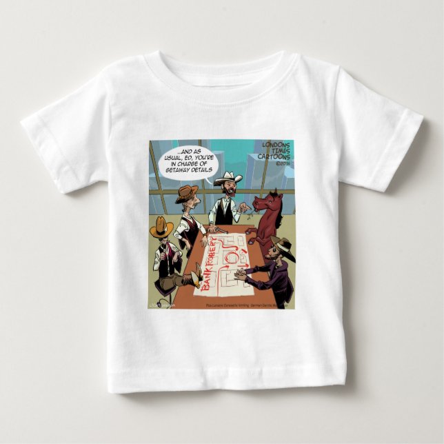 Rolig Häst Bankrånare Tee Shirt (Framsida)