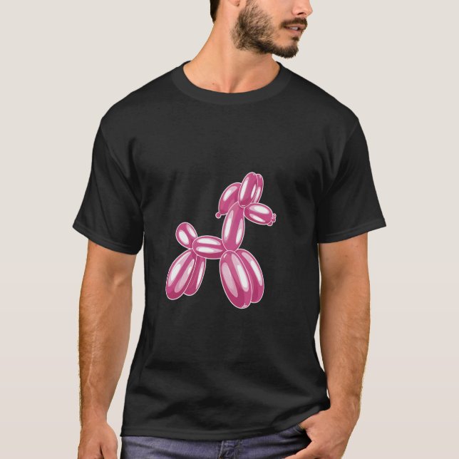 Rolig Häst Enkel, Ballongdesign T Shirt (Framsida)