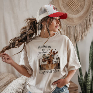 Rolig häst Sarcasm T Shirt